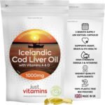 Icelandic Cod Liver Oil 1000mg | 90 Premium Softgels | High Strength Omega 3 with Vitamins A & D | Supports Heart, Brain & Eye Health | UK Made - Just Vitamins - Image 2