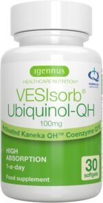 Igennus Advanced Kaneka Ubiquinol 100mg with VESISorb Delivery System, 600% Bioavailability, 30 Softgels, Fast-Acting Water-Soluble Coenzyme Q10 Supplement for Energy, 1-Month Supply - Image 2