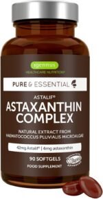 Igennus Astaxanthin Complex, 42mg Microalgae Complex Oil Providing 4mg H. Pluvialis Astaxanthin, 90 Vegan Softgels - Image 2
