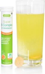 Igennus Super B-Complex Liquid B-Vitamin Effervescent Drink, Methylated, Fast Action Energy Supplement, Caffeine-Free, Sugar-Free, Orange Flavour, Vegan, 20 Effervescent Tablets - Image 2
