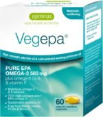 Igennus Vegepa, EPA Omega 3 & GLA Omega 6, Ultra Pure Wild Fish Oil & Evening Primrose Oil, 60, 560mg EPA per Serving, 30 Servings, 60 Capsules - Image 2