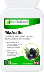 Immune System Support Acai Berry Organic Moringa, Vitamins and Minerals, with Vitamin B6 and Zinc 100 Capsules Food Supplement Suitable for Vegetarian and Vegans. - Image 2