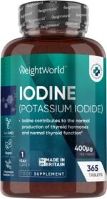 Iodine Tablets - 400mcg Potassium Iodide - 365 Vegan Tablets (1 Year Supply) - Non-GMO & Gluten-Free Iodine Supplement - Trace Mineral - Made in The UK - Image 2