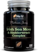 Irish Sea Moss & Bladderwrack Complex 7200mg - 120 High Strength Capsules - Rich in Iodine - Natural Source of 92 Vitamins & Minerals - Wild Harvested Vegan Seamoss - Made in The UK - Nu U Nutrition - Image 2