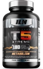 Iron Labs T5 Xtreme for Men and Women – Keto Diet Friendly – Plus Green Tea Extract, L Carnitine and Caffeine – High in Chromium for Macronutrient Metabolism – 180 Vegetarian Capsules - Image 2