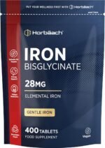 Iron Tablets High Strength 28mg | 400 Tablets (6+ Months Supply) | Supplement for Men & Women | Elemental Iron from Ferrous Bisglycinate | by Horbaach - Image 2
