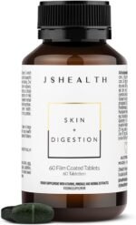 JSHealth Vitamins Skin and Digestion Formula, Skin Supplement with Zinc, Burdock Turmeric, Acne Treatment for Teens & Adults, 60 Tablets - Image 2