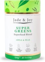 Jade & Joy Super Greens | 150g / 30 Servings | 9 Essential Superfoods for Energy, Immunity & Digestion Including Matcha, Kale, Chlorella & Spirulina | High Antioxidant Formula | Apple & Pear Flavour - Image 2