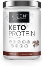 K-GEN™ Keto Collagen Protein Powder Natural Multi Collagen Chocolate Blend, Coconut MCT Vitamin C+B6 | UK Made Advanced Ketosis for Keto & Paleo | Low Carb Free-from: Sugar, Whey & Gluten - Image 2