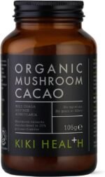 KIKI Health Organic Mushroom Extract Cacao Powder | Boosts Immunity, Energy, Memory, Focus & Metabolism | Organic Plant Based Superfood Powder Supplement | 30% Beta-Glucan Rich Polysaccharides | 105g - Image 2