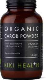 KIKI Health Organic RAW Carob Powder | Non GMO Gluten-Free Vegan Powder | Antioxidant Rich Superfood Perfect Chocolate Flavour Powder to Support Digestion | Antioxidant | Caffeine-Free - 185g - Image 2