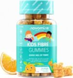 Kids Fibre Gummies - 1000 mg Fibre Supplement - with Chromium, Vitamin D, Vitamin B12 & Calcium - for Gut Health and Digestive System Support - Vegan - Gluten-Free - 30 Inulin Gummies - Novomins - Image 2