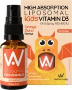 Kids Liposomal Vitamin D3 Spray 400 IU - High Bioavailability, Fast Absorption Vegan VIT D as Cholecalciferol for Children | Immune, Bone, Teeth Support | Orange Burst (90 Sprays) - Image 2