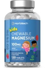 Kids Magnesium Chewable Tablets 100mg | Berry Flavour | 120 Count | Magnesium Citrate Tablets for Children Aged 4+ (Not Gummies) | Vegan | by Horbaach - Image 2