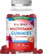 Kids Multivitamin Gummies | 14 Key Nutrients | One-a-Day Formula | Natural Strawberry Flavour | 60 Vegan Gummies | Nature's Truth - Image 2