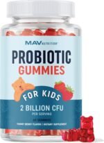 Kids Probiotic Gummies | 2 Billion Probiotics + 50mg Prebiotic Fiber for Immune & Digestion Support | Only 1g of Sugar Per Gummy | for Children Ages 2+ | Gluten-Free, Non-GMO | Mixed Berry Flavor - Image 2