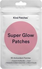 Kind Patches | Super Glow | Healthy Skin, Radience & Collagen Support | Antioxidants, Astaxanthin, Alpha-Lipoic Acid, Resveratrol & Copper Peptides GHK-Cu | 30 Vegan Patches - Image 2