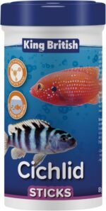 King British – Cichlid Floating Sticks, 80g – For Medium to Large-Sized Ornamental Cichlids – Multi-Vitamin Complete Food – Mid-Water Floating Formula – Helps to Maintain a Healthy Immune System - Image 2
