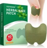 Knee Patches, 40Pcs, Natural Herbal Extract Sticker Pain Relief Patch, Shoulder, Back, Neck, Muscle Pain, Adhesive Heat Patches for Knee Support. - Image 2