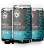 Known 1600mg Shilajit Gummies with Ashwagandha – Blackcurrant Flavour – Vegan Gummy Supplement – 50% Fulvic Acid with Vitamin B12 & Zinc – Energy & Metabolism – 3 Month Supply – for Men & Women - Image 2