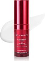 Koji White 3% Caffeine Eye Serum with 0.2% Retinol, Peptides, Hyaluronic Acid & Vitamin C for Puffiness & Dark Circles - Unscented, Vegan, Fragrance-Free 15 ML (0.50 Fl Oz) - Image 2