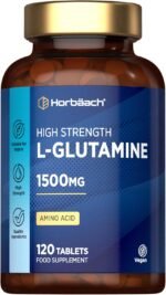 L-Glutamine Tablets 1500mg | 120 Count | High Strength Amino Acid | Suitable for Vegans and Vegetarians | by Horbaach - Image 2