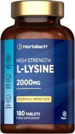 L-Lysine 2000mg | 180 Tablets | Essential Amino Acid | Premium Supplement | Vegan & Vegetarian | by Horbaach - Image 2