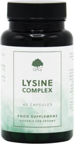 L-Lysine Complex 400mg - with Vitamin C & Zinc - 60 Vegan Capsules - Non-GMO, Made in The UK by G&G Vitamins - Image 2