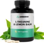 L Theanine and Lemon Balm Capsules 500mg - 120 Capsules - for Relaxation, Sleep & Cognitive Functions - 4 Month Supply - Vegan Supplement, No Fillers or Binders - Ambervit - Image 2