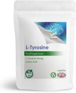 L-Tyrosine 500mg Capsules (V) Free Form Amino Acid, Stress, Focus, Memory, Mental Performance, UK (Pack of 180) - Image 2