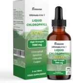 LIPOSOMAL Chlorophyll Drops, Chlorophyll Liquid, Face and Body Cleanser, Alcohol Gluten-Free Liquid Chlorophyll | Energy Supplement, Immune Support, Natural Deodorant, 60ml, Baanaas - Image 2