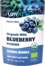 LOOV Organic Wild Blueberry Powder, Wild-Crafted from Nordic Forests, 100% Whole Fruit Bilberry, Freeze-Dried and Powdered Blueberries, No Added Sugar, 171 g - Image 2