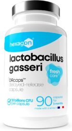 Lactobacillus Gasseri 10 Billion CFU/Capsule - +3 Month Complete Course - Probiotic L-Gasseri - Digestive Support - Freshcare™ Optimal Freshness - 90 Gastro-Resistant DRcaps™ - Vegan - Hexagon - Image 2