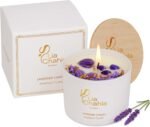 Lavender Candles Gifts for Women with Amethyst Crystals for Sleep, Relaxation & Stress Relief – Aromatherapy Soy Candle 30 Hrs – Christmas Gifts - Image 2