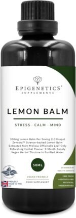 Lemon Balm Extract Drops 300mg | Proven Zensera™ Lemon Balm | High Strength for Anxiety, Stress & Cognitive Support Supplement | 3 Months Supply Made in The UK Vegan - Image 2
