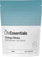 Life Essentials Ginkgo Biloba Capsules 250mg - 120 Supplements with Ginko Biloba Extract 24% Flavonoids & 6% Lactones for Brain Function & Memory Support, Ginko Biloba High Strength - Image 2