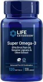 Life Extension - Super Omega-3 EPA/DHA with Sesame Lignans & Olive Extract | Support for Heart Health and Cognitive Function - 120 Softgels - Image 2