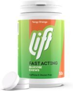 Lift Fast-Acting Glucose Chewable Energy Tablets, Orange, 6 Pack of 50-Tablet Tubs - Image 2