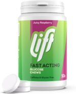 Lift Fast-Acting Glucose Chewable Energy Tablets, Raspberry, 6 Pack of 50-Tablet Tubs - Image 2