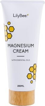 LilyBee - Magnesium Cream & Essential Oils, 200ml - 100% pure and natural ingredients - lightweight and moisturising formula which absorbs effortlessly into the skin and aids sleep - Image 2