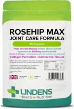 Lindens - Rosehip Max Joint Care Formula, 90 Capsules - UK Made - Joint Care, Collagen Formation & Connective Tissues - Nervous & Immune System Function - Letterbox Friendly, Vegan - Image 2