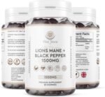 Lions Mane 1500MG Gummies - 1 Month Supply - Vegan Lions Mane Supplement 1500MG + Black Pepper - Image 2