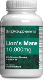 Lions Mane Capsules with Added Siberian Ginseng and Vitamin B6 | 120 Capsules | Vegetarian & Vegan Friendly - Image 2