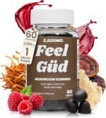 Lion's Mane, Chaga, Cordyceps & Reishi Mushroom Gummies: 2,800mg 4-in-1 Blend with B12 & B6. 60 Raspberry Gummies Supporting Brain Function, Sleep, Immunity & Natural Energy. - Image 2