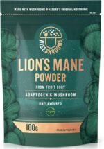 Lions Mane Powder Supplement 3000mg | Mix into Coffee, Tea or Smoothies | 100% Natural & Vegan | High Strength Mushroom Supplement | 100g | 33 Servings | Wiseshrooms - Image 2