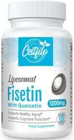 Liposomal Fisetin with Quercetin 1200mg | 98% Pure Fisetin | Patented Formula for Enhanced Absorption & Availability | High Strength Flavonol Complex | 60 Count (Pack of 1) - Image 2