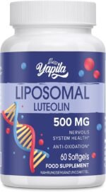 Liposomal Luteolin Capsules 500mg, Maximum Absorption, High Dose Flavonoid, Antioxidant Supplement, Soy-Free, Glute-Free, Non-GMO - Image 2