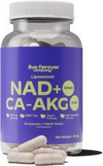 Liposomal NAD+ Supplement 500MG with 250MG Ca-AKG, Max Absorption, Support Cellular Energy & Healthy Aging, 60 Capsules - Image 2