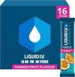Liquid I.V. Electrolyte Sachets | Passion Fruit | Hydration Electrolyte Powder Mix | 1 Pack (16 Sticks) | 7 Vitamins and Minerals | Vegan - Image 2