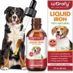 Liquid Iron Supplements for Dogs,LiquiI Iron Drops with Folate VC and B12,Supports Anemia, Low Enery Levels and Lethargy,Promotes Blood Health, Helps with Formation of Red Blood Cell- 2 fl.oz - Image 2
